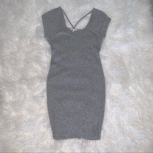 Grey knit dress